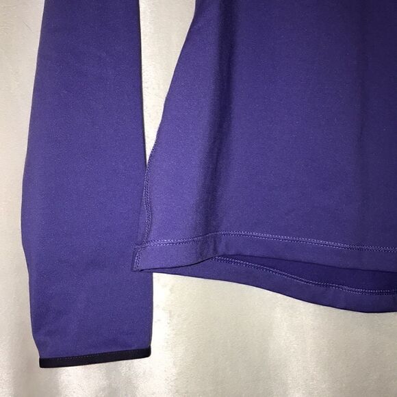 Nike Pro Women's Dri-Fit Half Zip Long Sleeve Athletic Purple Sweatshirt Size S - Picture 5 of 10